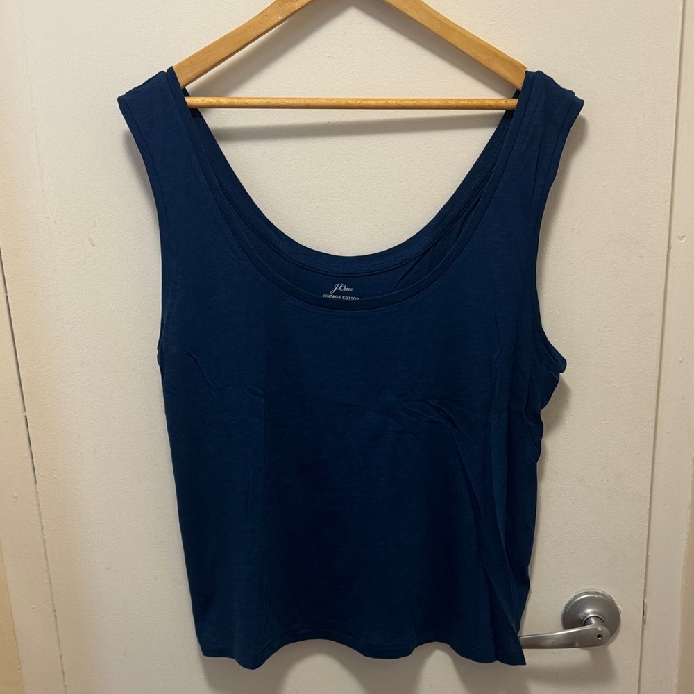 J. Crew Navy Blue Tank Top
